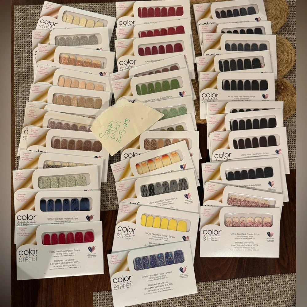 Color Street Nail Strips Set - 36 Unopened - No Dry Time - Picture 3 of 3